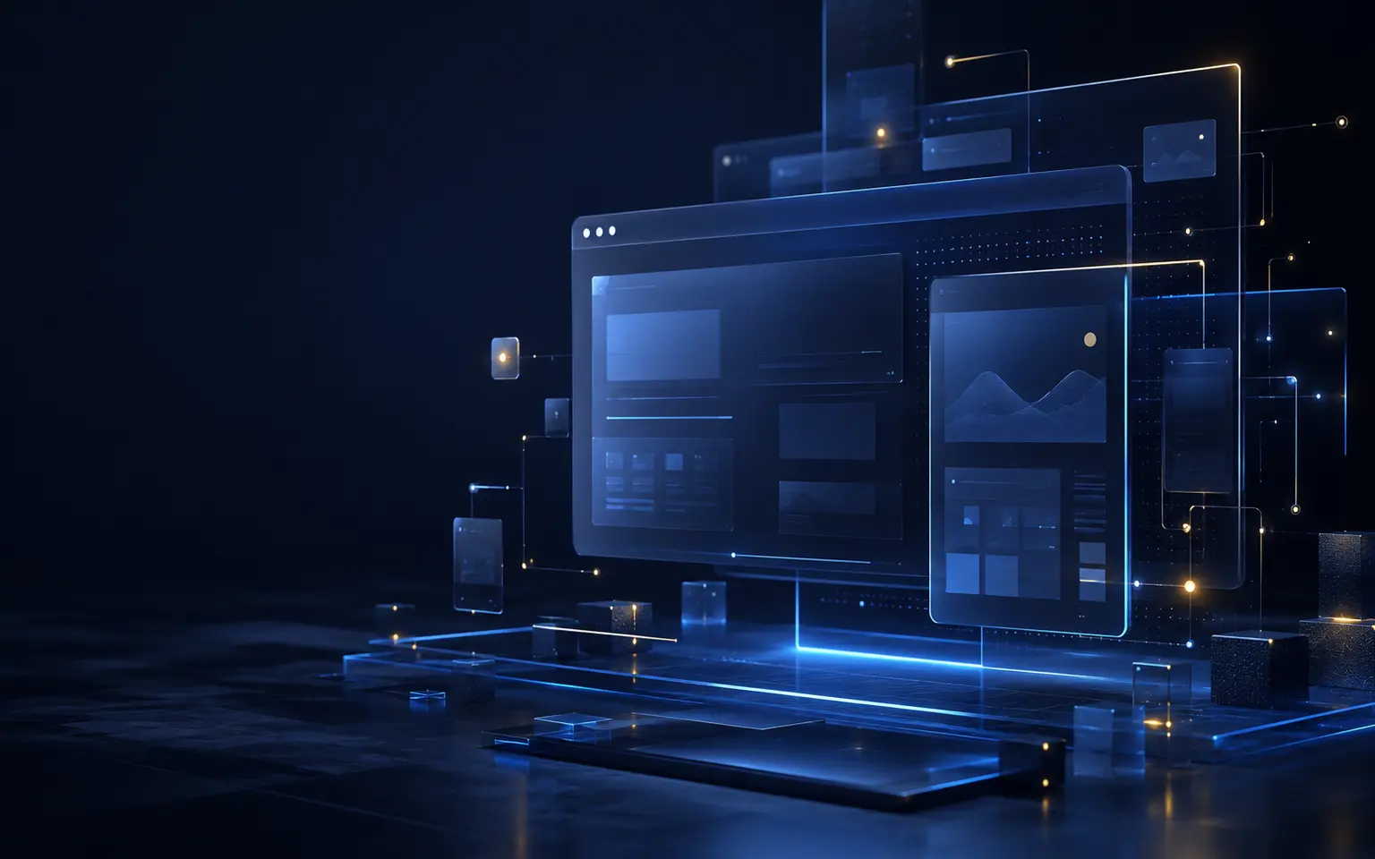 Premium web design and digital experience visual